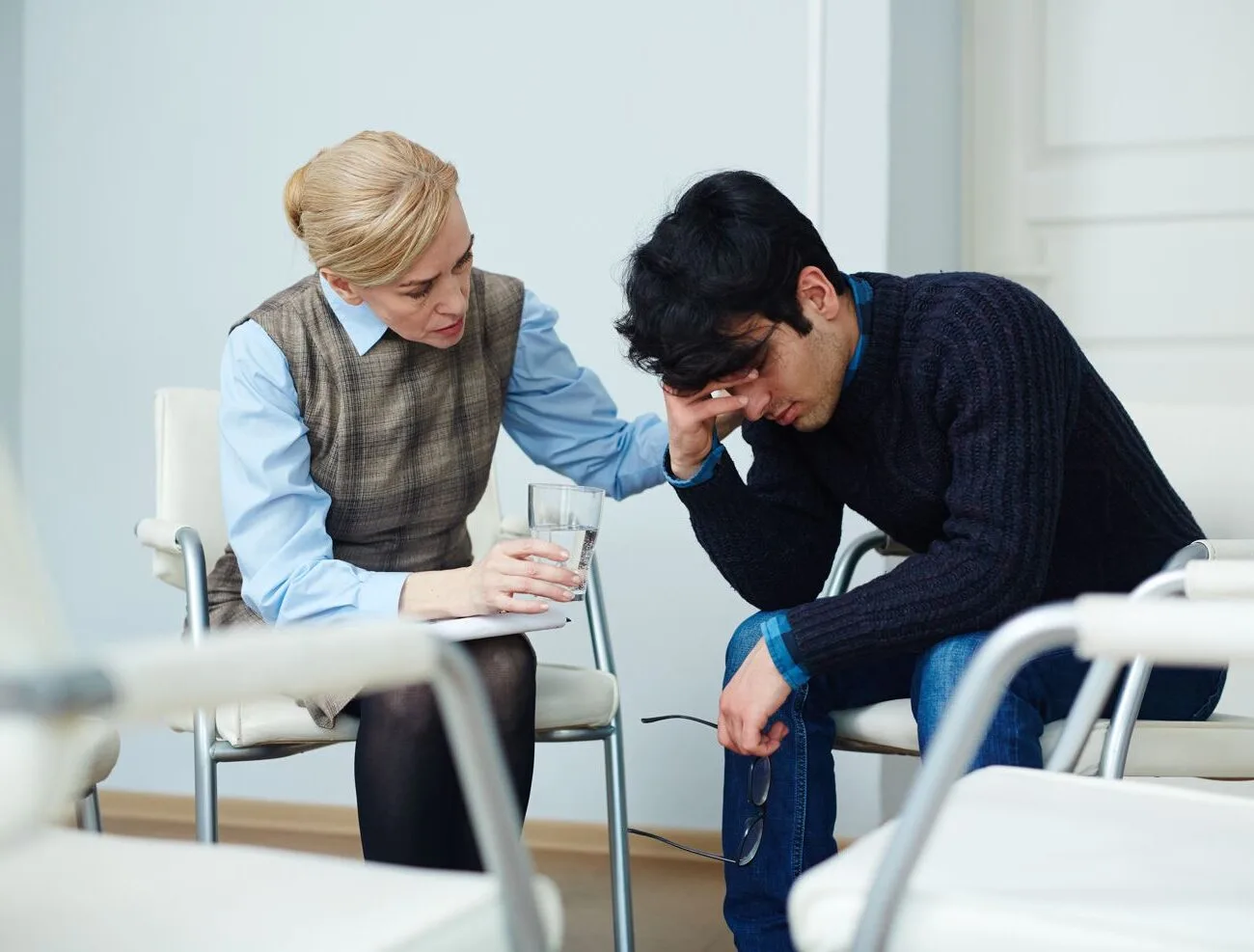 Remoção por motivo de saúde em casos de depressão ilustrado por um atendimento